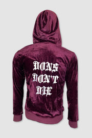 BURGUNDY BIG DON VELOUR SWEATSUIT