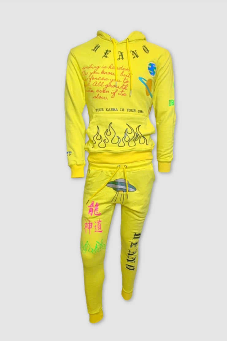 YELLOW MM02 BAD SPACE SWEATSUIT